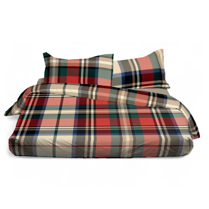 Lenzuola matrimoniale Bossi tinto filo Fortuny 7483