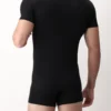 maglia modal Perofil scollo v nero