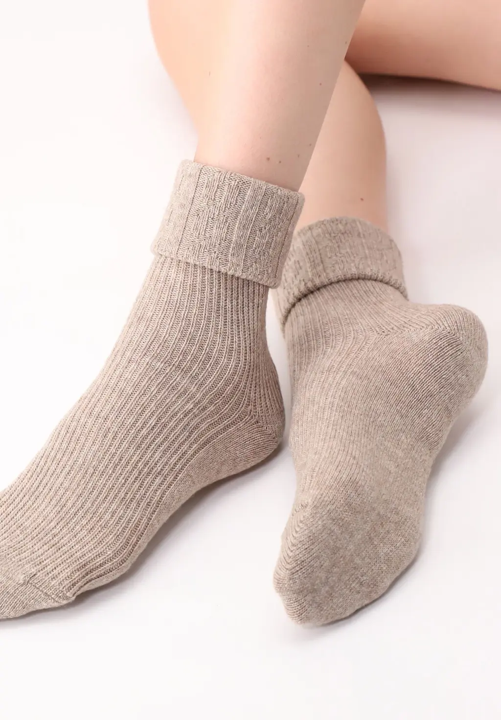 Calzino cashmere Hilda vobfcb31s BEIGE