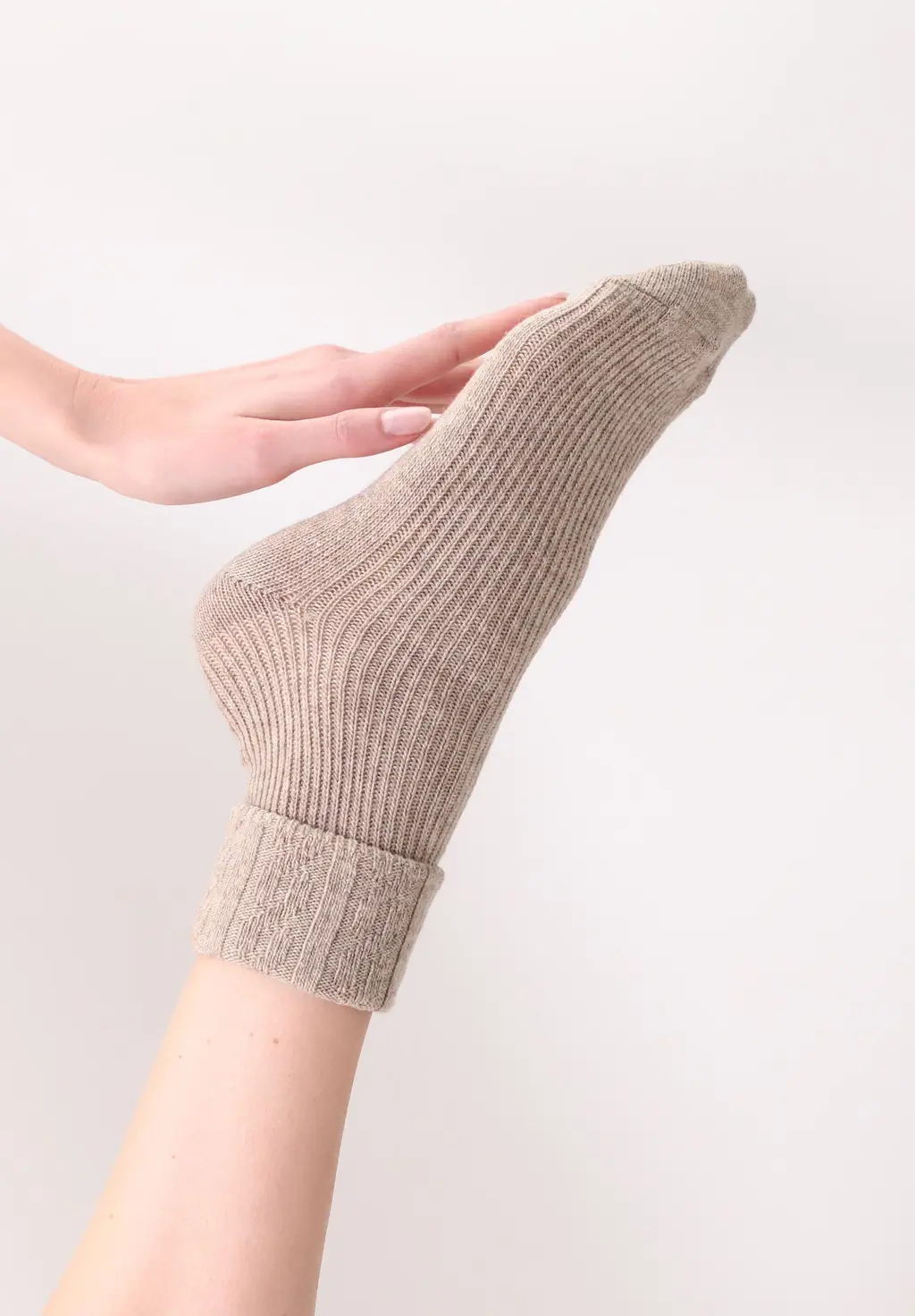 Calzino cashmere Hilda vobfcb31s BEIGE