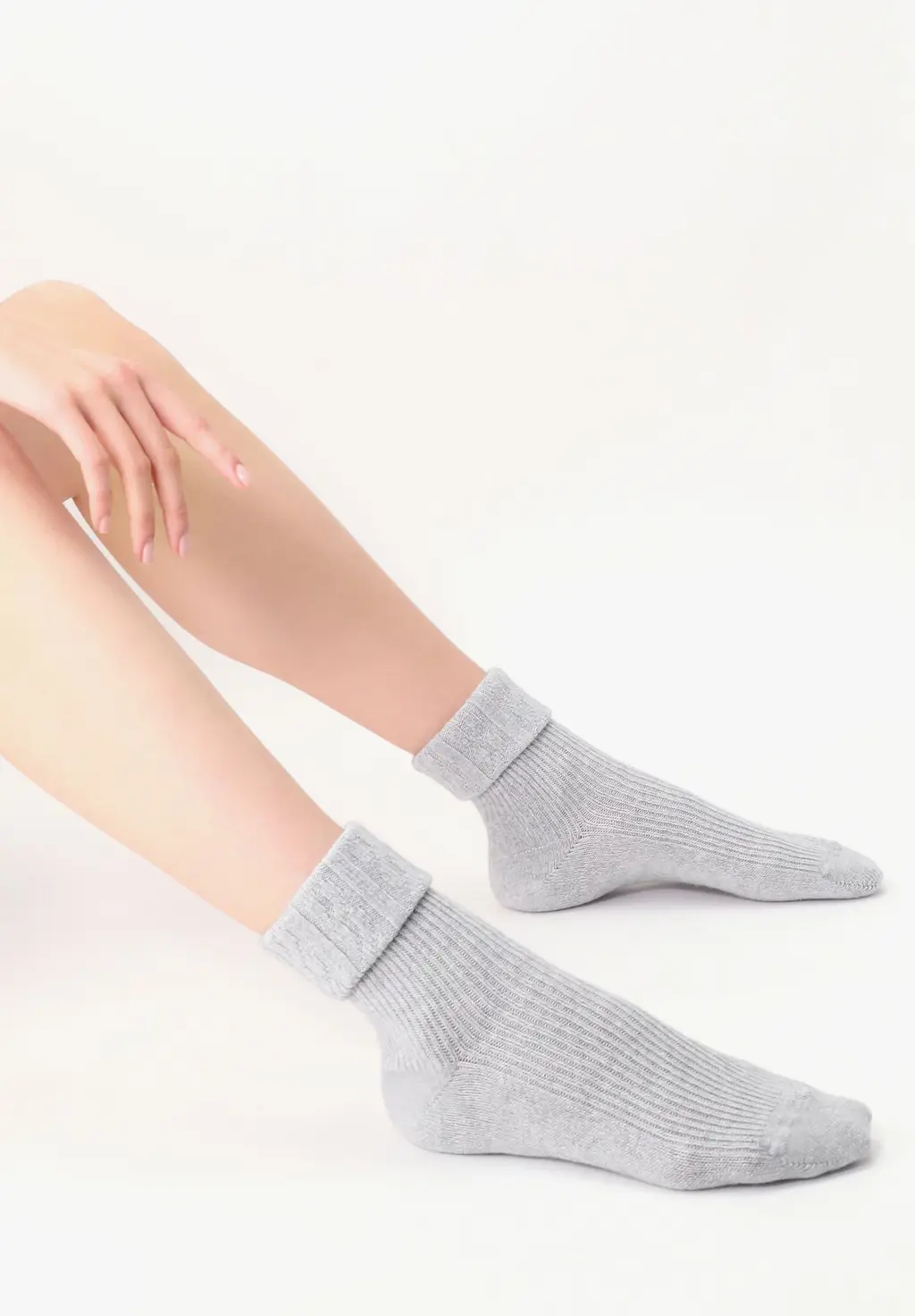 Calzino cashmere Hilda vobfcb31s GRIGIO