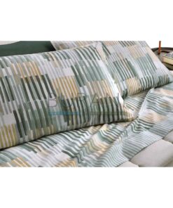 Lenzuola caldo cotone sconto matrimoniale Somma verde