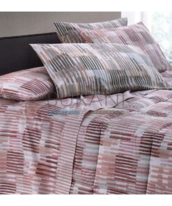 Lenzuola caldo cotone sconto matrimoniale Somma rosa