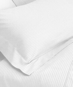 Lenzuola matrimoniale raso bianco barrè Somma Jewel Jacquard