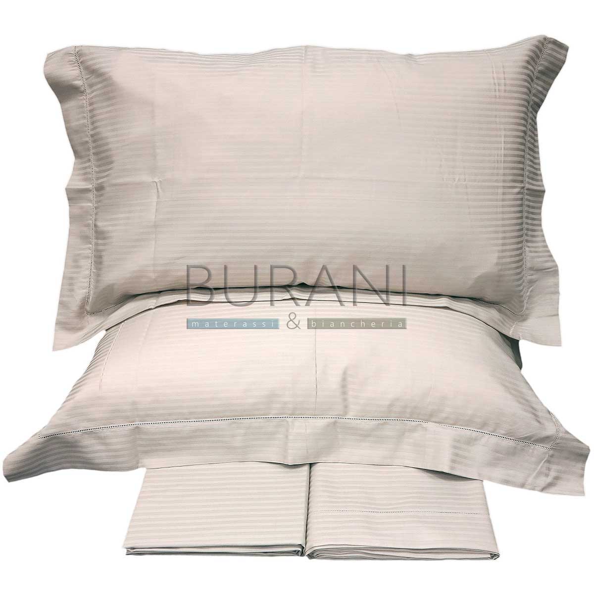 Lenzuola matrimoniali in raso Somma conchiglia barré Jewel Jacquard