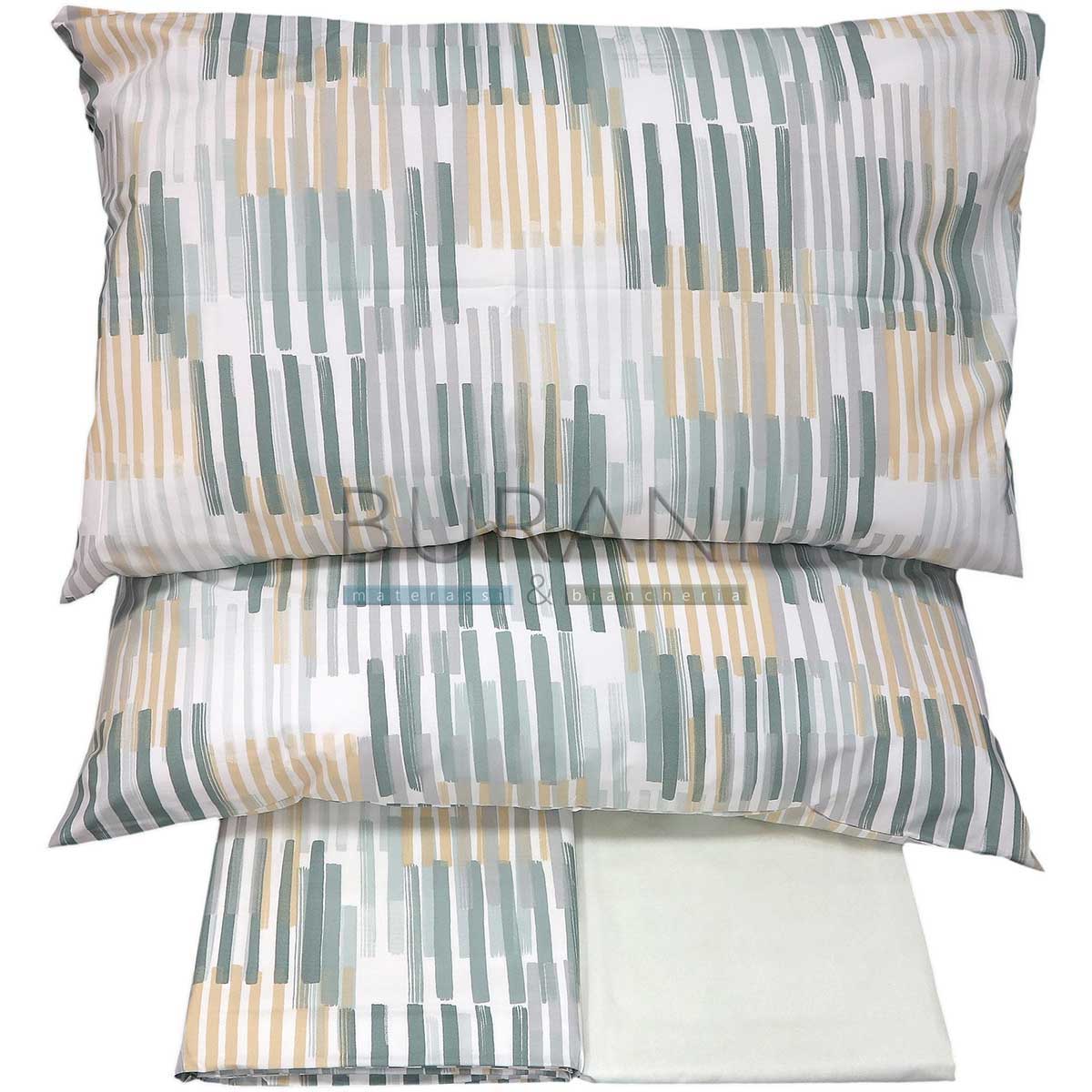 Offerta lenzuola matrimoniale Somma - Madeleine VERDE