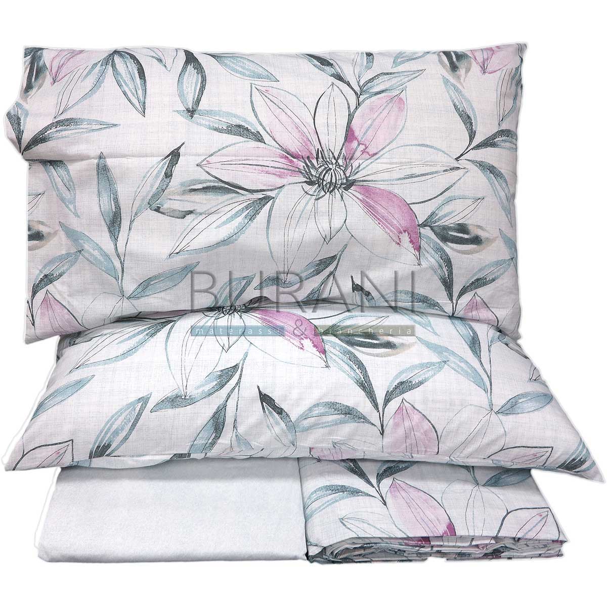 lenzuola caldo cotone offerta azzurro camille