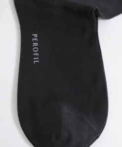 Calza corta filo scozia Perofil antracite VPRC00324