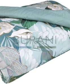 Copriletto primaverile verde Fazzini Calle 3