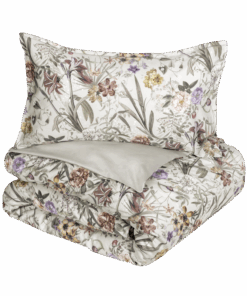 Copripiumino matrimoniale a fiori raso di cotone Fazzini Vanitas 0