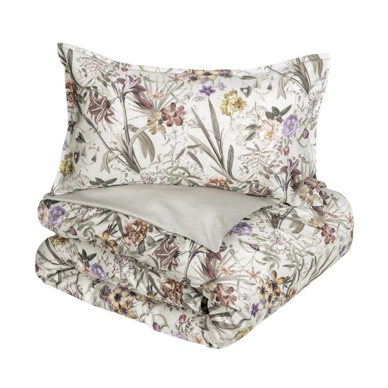 Copripiumino matrimoniale a fiori raso di cotone Fazzini Vanitas 0