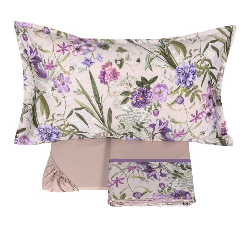 Fazzini lenzuola matrimoniali online Vanitas 1 lavanda