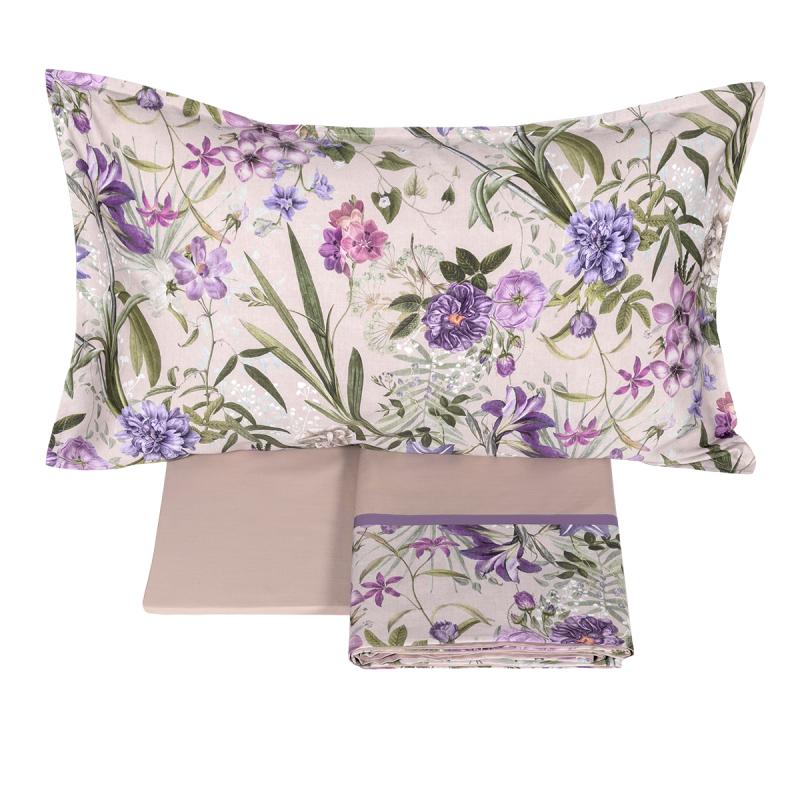 Fazzini lenzuola matrimoniali online Vanitas 1 lavanda