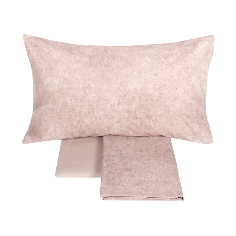 Lenzuolo copriletto Fazzini Galuchat rosa boho 240 tessuto percalle