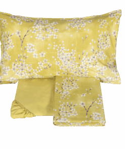Lenzuolo copriletto Fazzini percalle giallo 8