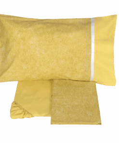 Alternative view of Lenzuolo copriletto matrimoniale Fazzini Galuchat giallo 8 tessuto percalle