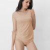 Maglia donna manica corta modal naturale vobt01593 .1