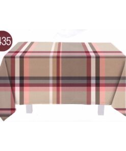 Tovaglia tinto filo rosa Bossi 1435