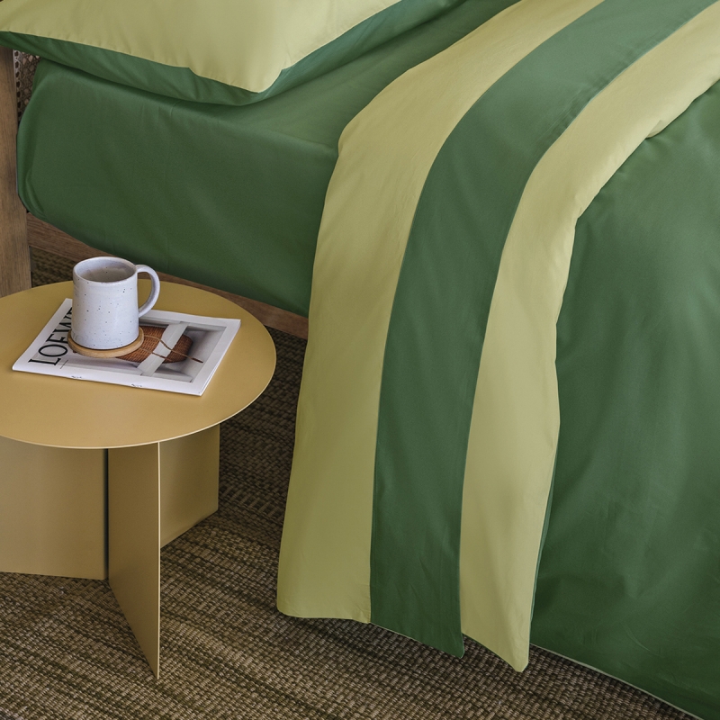 Copripiumino tinta unita percalle Fazzini Dialogo double face