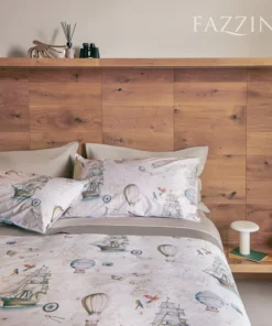 Alternative view of Copripiumino Fazzini Magellano - Tessuto percalle di cotone