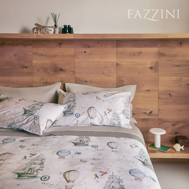 Lenzuolo copriletto percalle Fazzini Magellano
