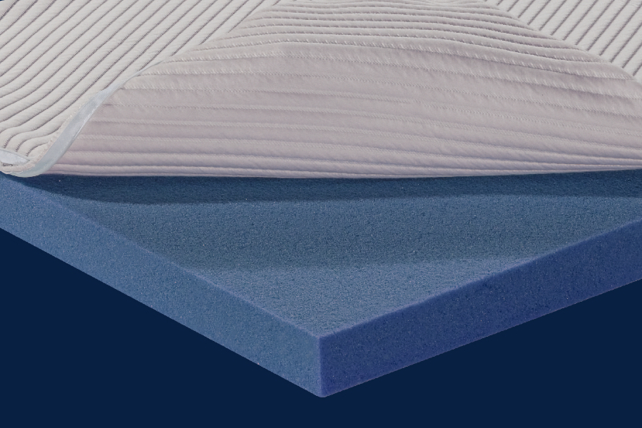 topper letto falomo Memory Fresh Blue