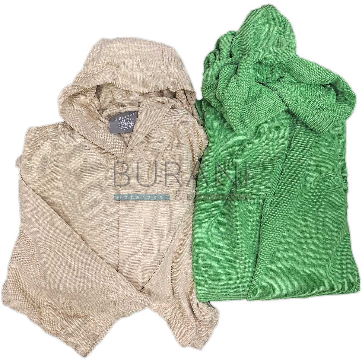 Accappatoio microfibra tinta unita