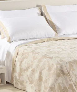 Copriletto non trapuntato matrimoniale Caleffi Cala Luna natural .1