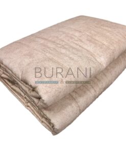 Copriletto primaverile matrimoniale raso beige