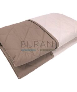 Copriletto trapuntato lyocell matrimoniale Vita lyocel +cotone tortora – Caleffi