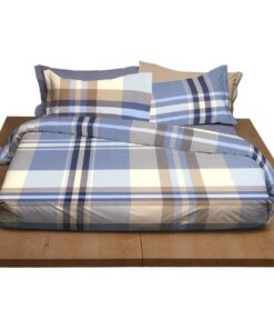 Lenzuolo Bossi tinto filo azzurro Dunbar 7610