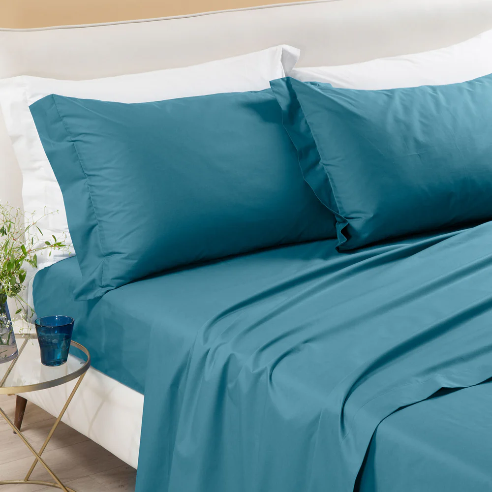 Lenzuolo matrimoniale percalle tinta unita Caleffi - Diamante - immagine 11