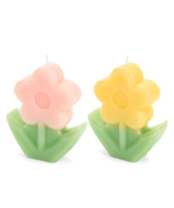 confezione candele fiori