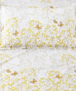 lenzuola matrimoniali lyocell Caleffi Mhosotis miele .1