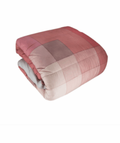 Trapunta invernale due piazze Gabel Square bordeaux - Tessuto cotone