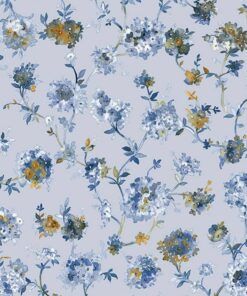 trapunta due piazze fiori azzurro Allure India gabel