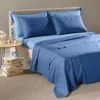 Lenzuola caleffi Lyocell vita blu .2