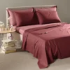 Lenzuola caleffi Lyocell vita bordeaux .2webp