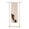 Plaid divano pile cavallo con cane 6m36105 6M36105_A136