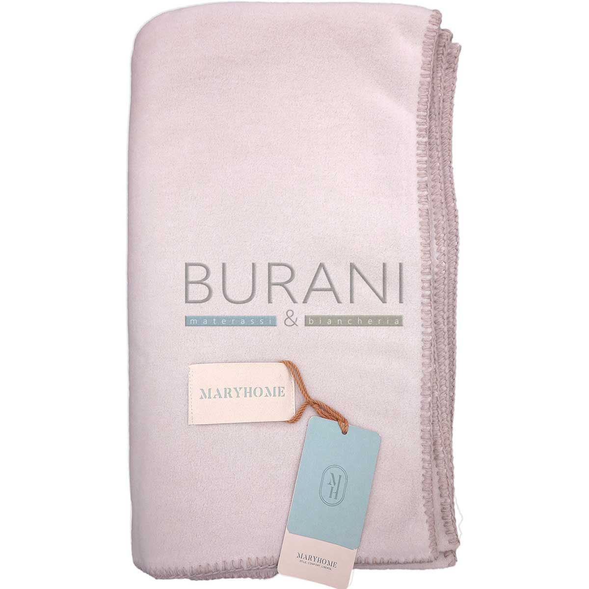 Plaid e coperta viscosa Maryplaid 6m36083 a 185 blanc