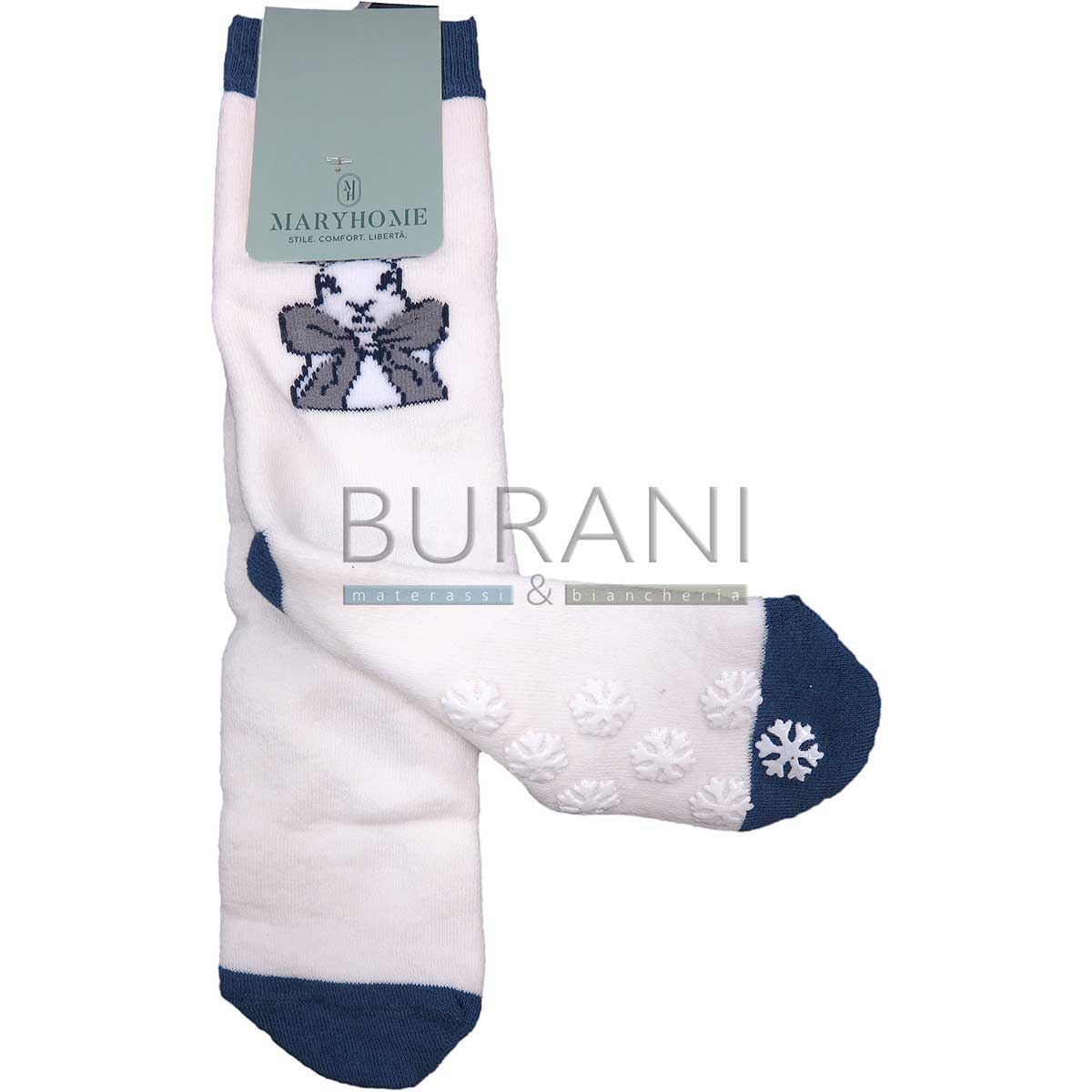Calze antiscivolo 6A56067 var.1 coniglio bianco