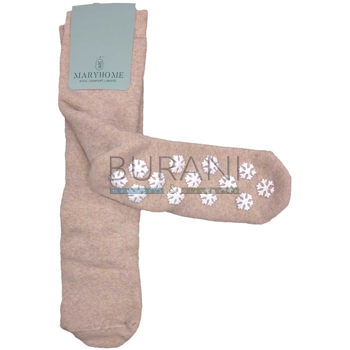 Calze antiscivolo 6A560674 - VARIANTE 4 beige
