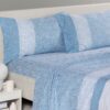 Lenzuolo invernale flanella Caleffi Nives azzurro 1