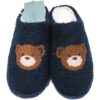 Pantofole invernali blu con orso 6A55006