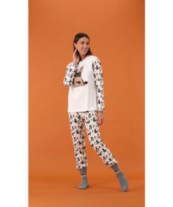 Pigiama Donna cane Bulldog 6P86041_743Z