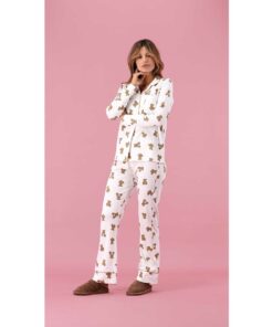 Pigiama aperto donna lungo 6P86023_745Z