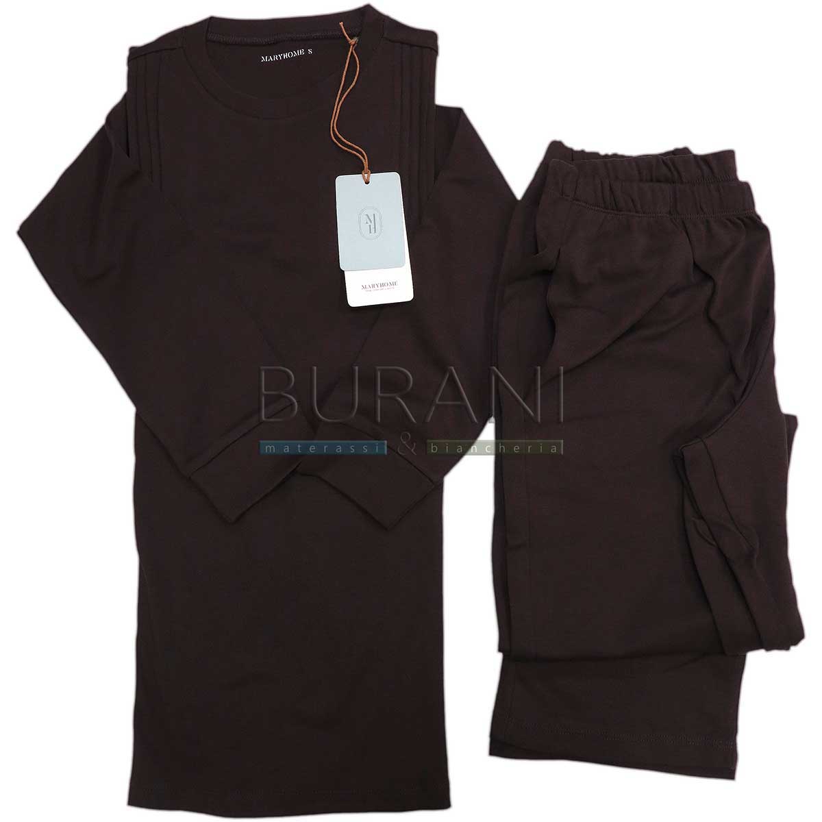 Pigiama donna lungo cotone 6P86048 9 940 mokaa