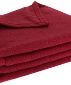 Coperta lana Reggio Emilia somma bordeaux daisy _
