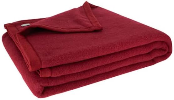 Coperta lana Reggio Emilia somma bordeaux daisy _