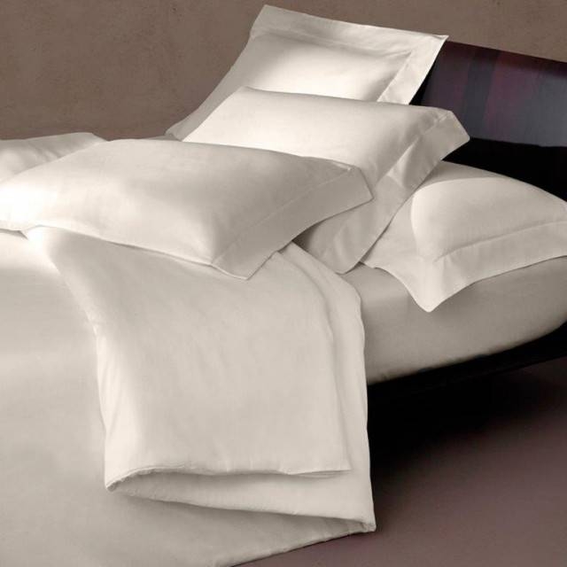 Copripiumino matrimoniale tinta unita raso Somma The Jewel ACCIAIO